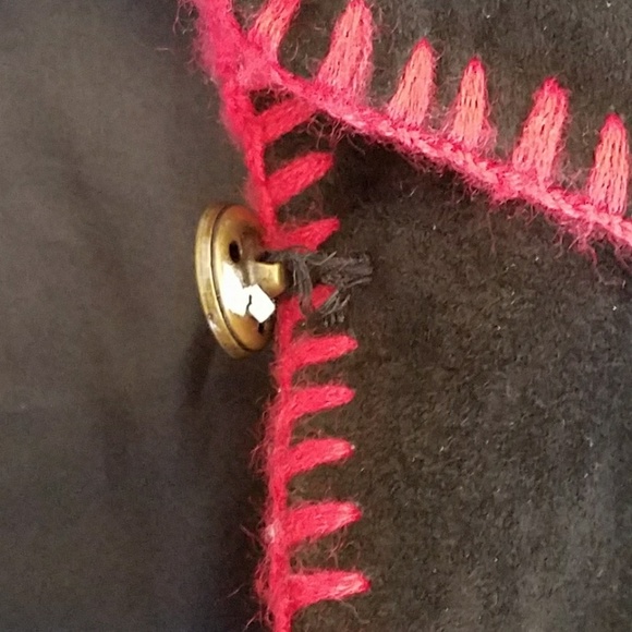 COLLECTABLE! Bob Mackie Suede jacket with Apples - Picture 6 of 6